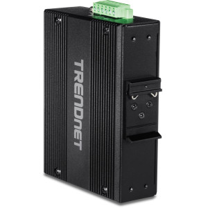 TRENDnet TI-UPG62 7-Port Gigabit Ethernet Switch, 4 Gigabit PoE++, 1 Gigabit shared, & 2 Gigabit SFP slots, 12 Gbps switching capacity, DIN-rail/wall mount